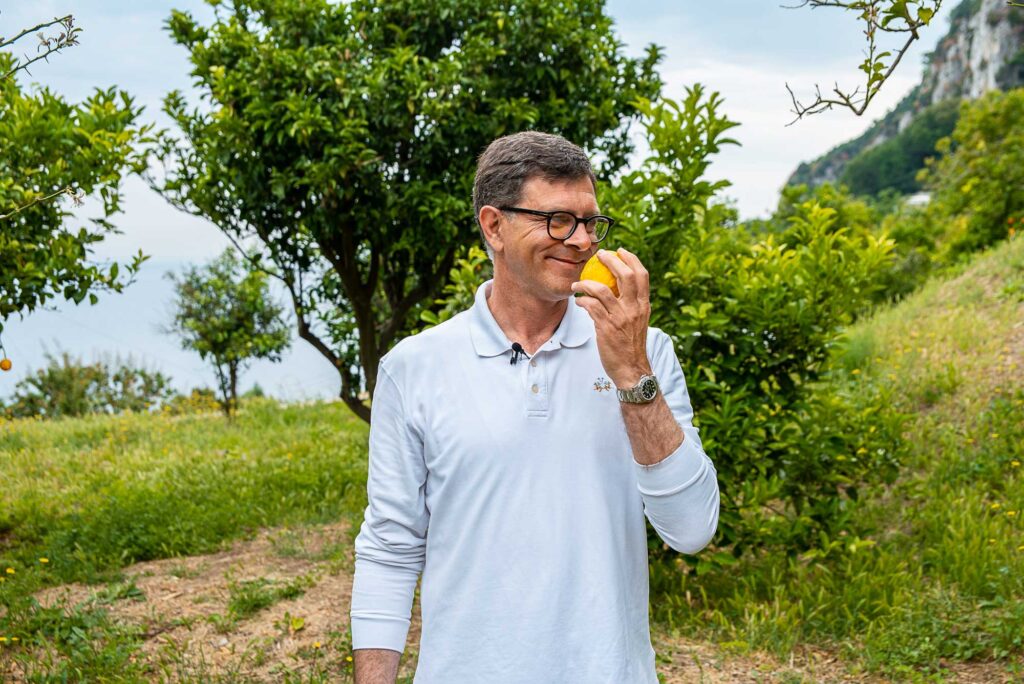 Sergio Federico, proprietario del Giardino Mediterraneo